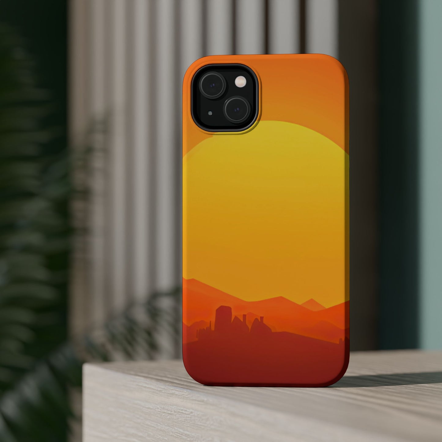 Wireless-Charging Compatible Case – Desert Sunrise