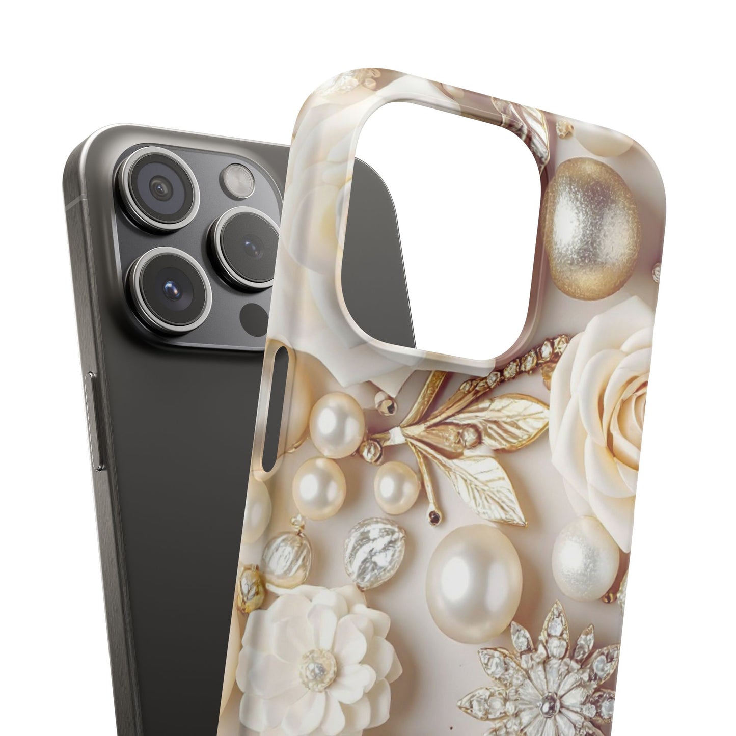 Snap Phone Case – Ivory Opulence