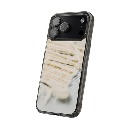 Clear Phone Case – Woven Warmth