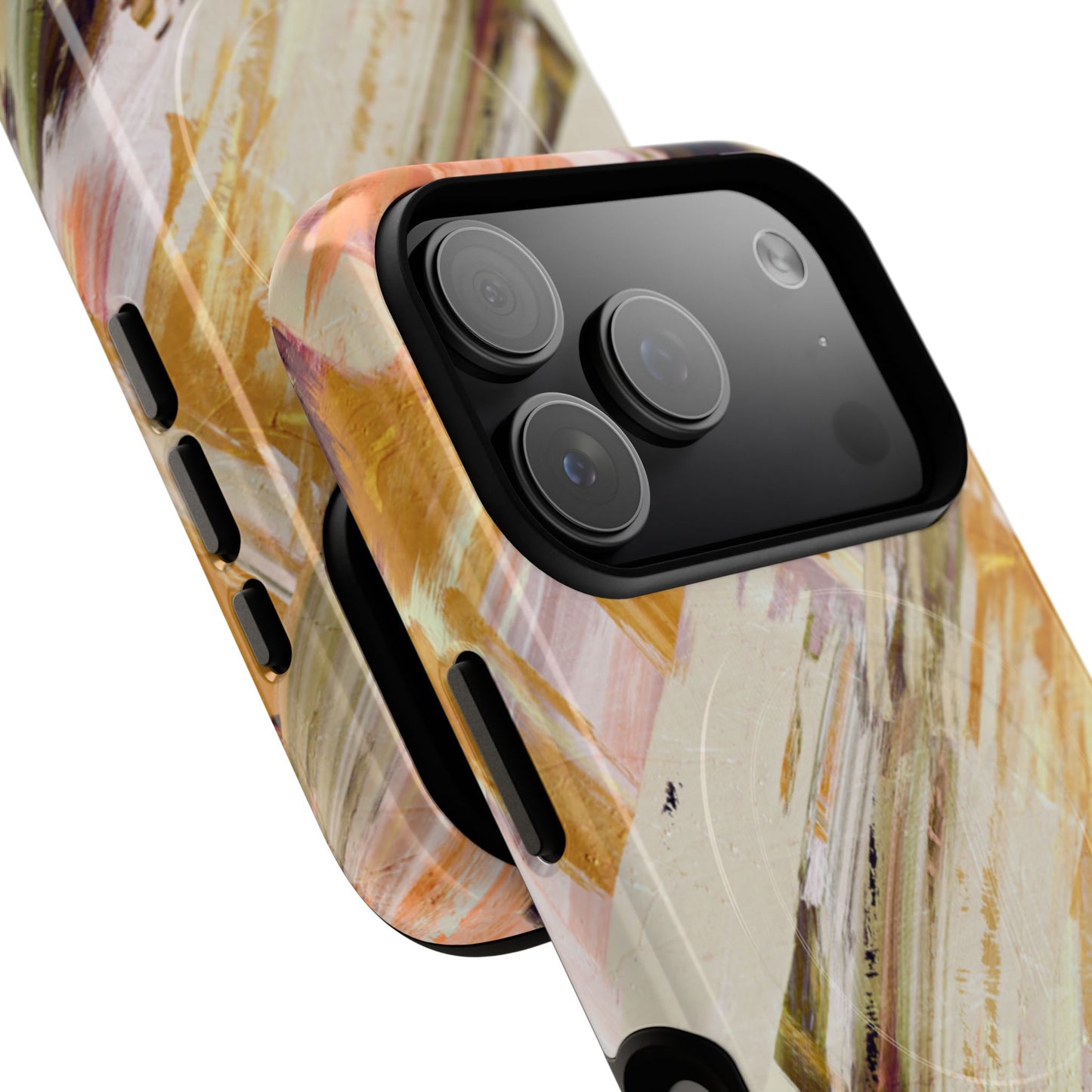 Protective Magnetic Phone Case – Brush & Bronze