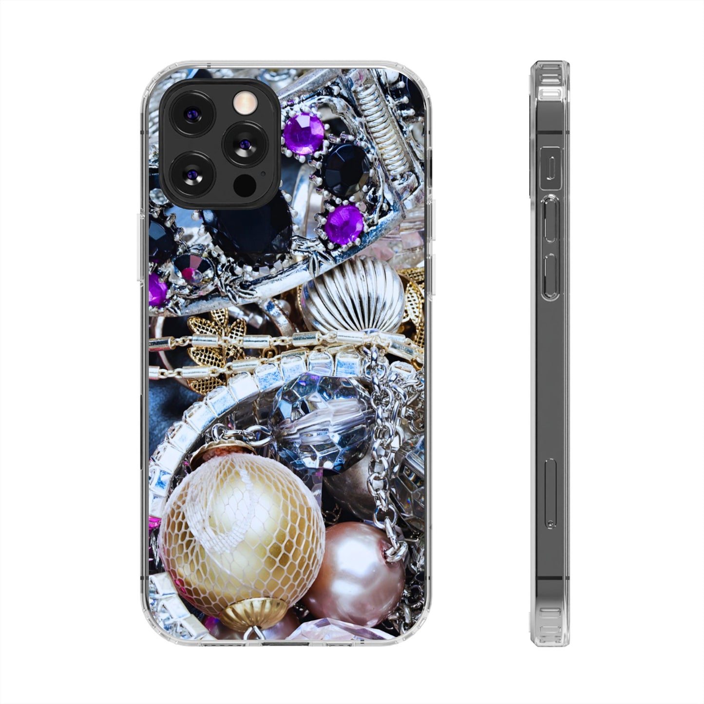 Clear Phone Case – Chrome Jewel