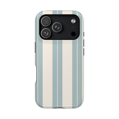 Wireless-Charging Compatible Case – Coastal Stripe