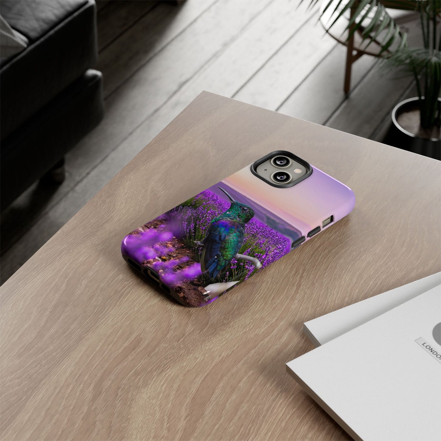 Protective Phone Case – Hummingbird Reverie