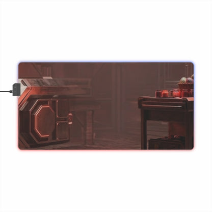 Gaming LED Desk Mat – Cyber Bunny Lair