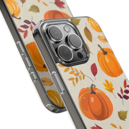 Clear Phone Case – Falling for Pumpkin