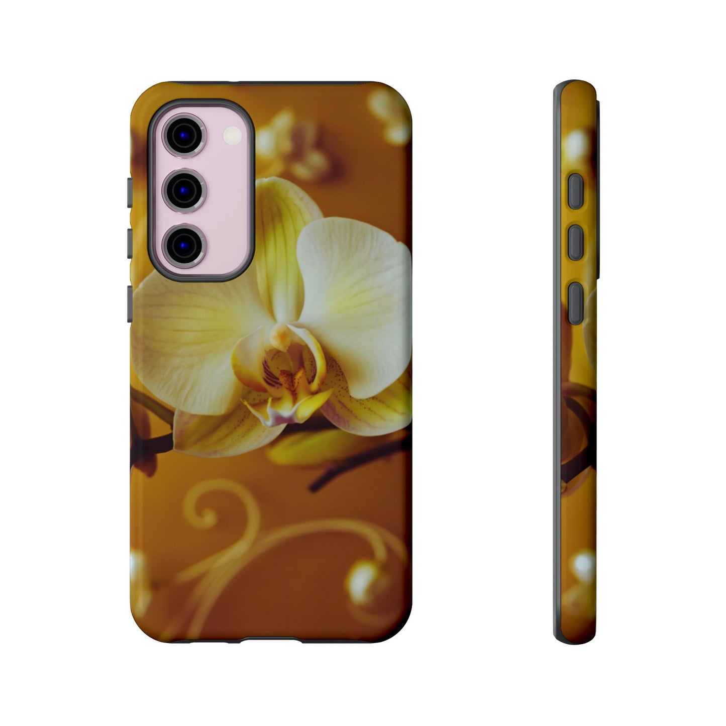 Protective Phone Case – Amber Orchid