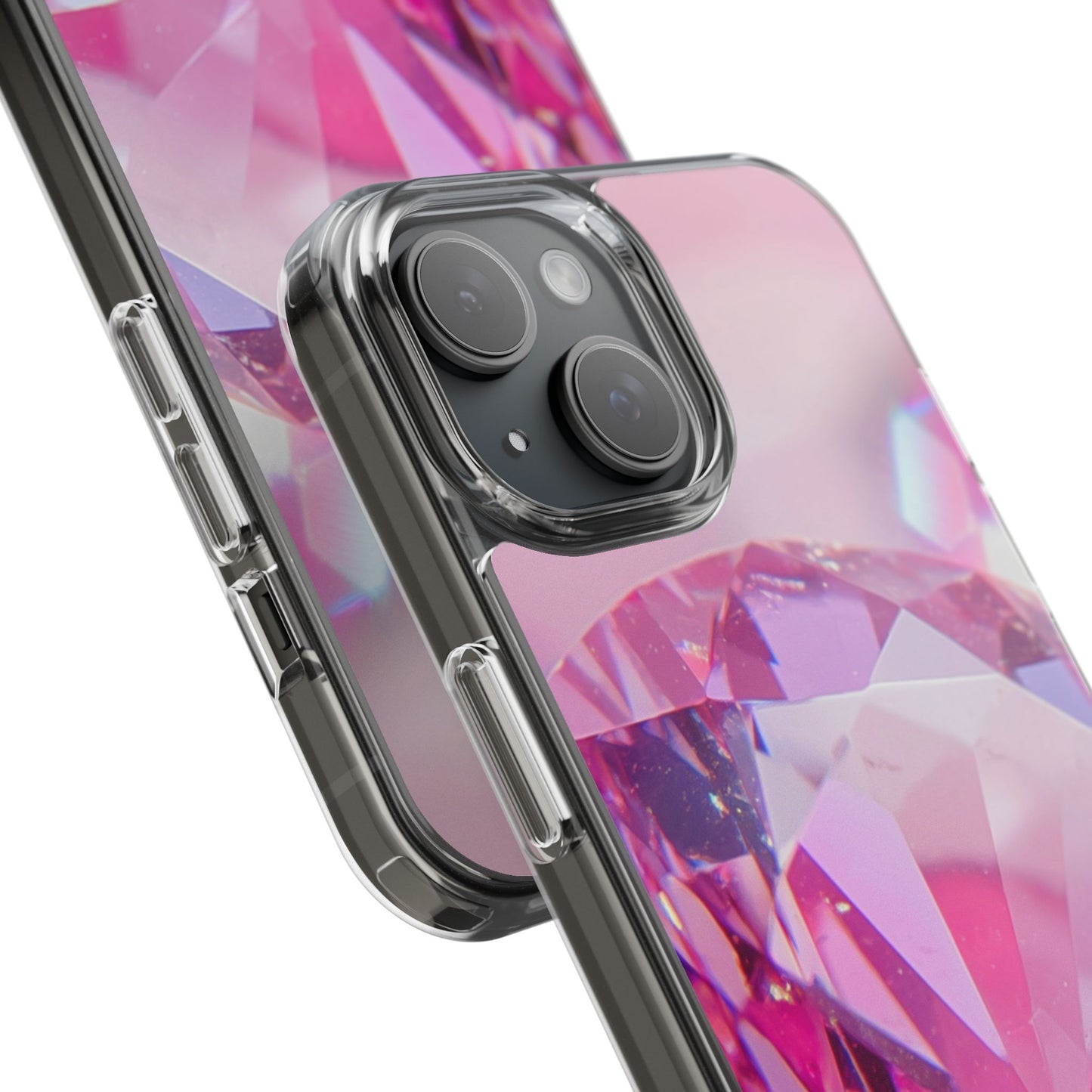 Clear Phone Case – Pink Ice