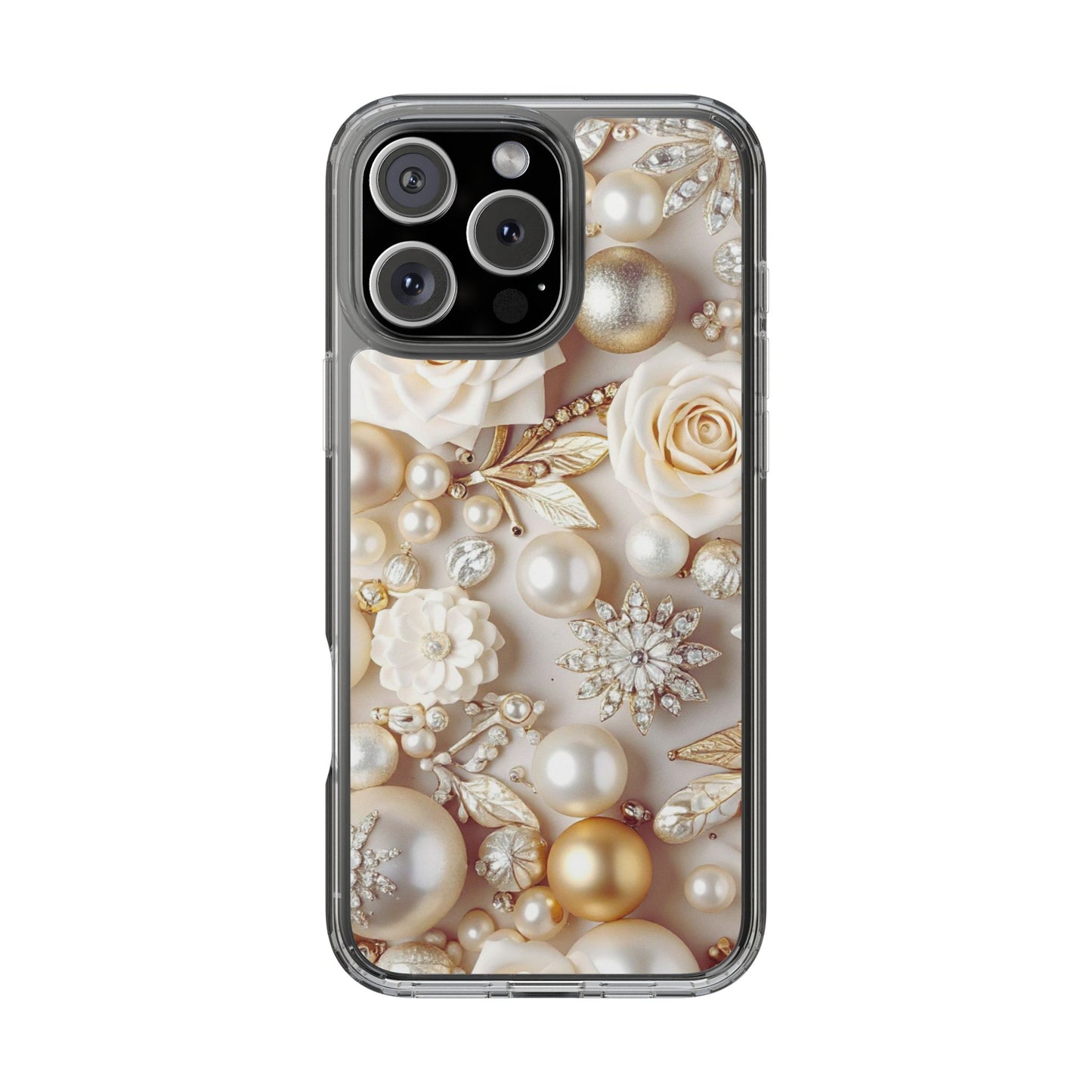 Clear Phone Case – Ivory Opulence