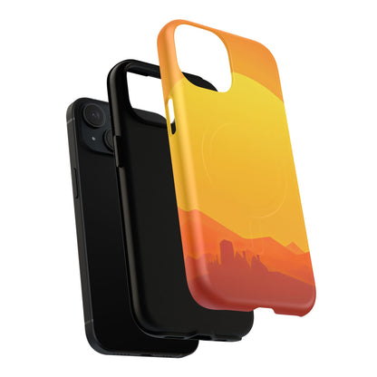 Protective Magnetic Phone Case — Desert Sunrise