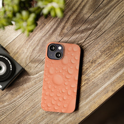 Slim Phone Case – Apricot Rain