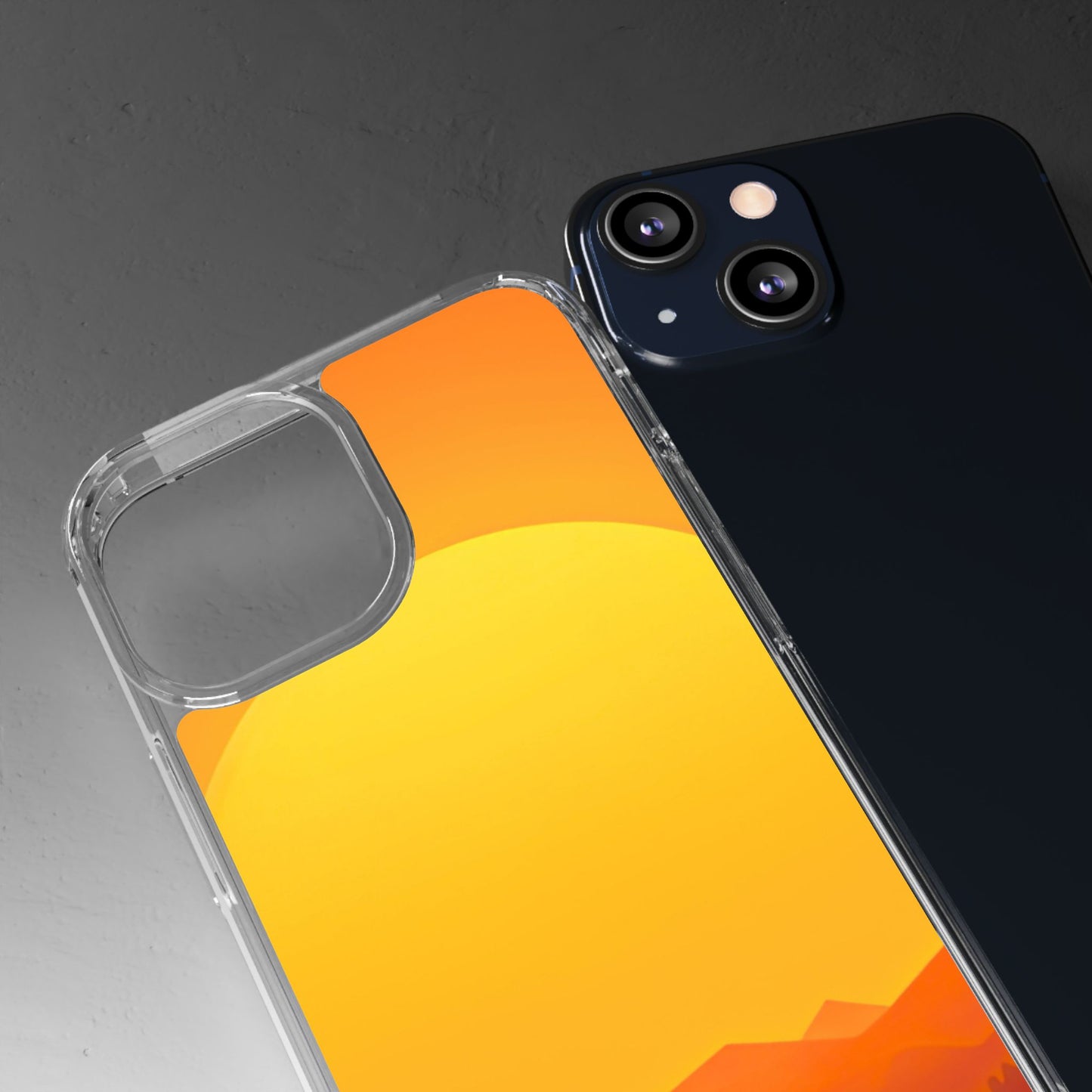 Clear Phone Case – Desert Sunrise