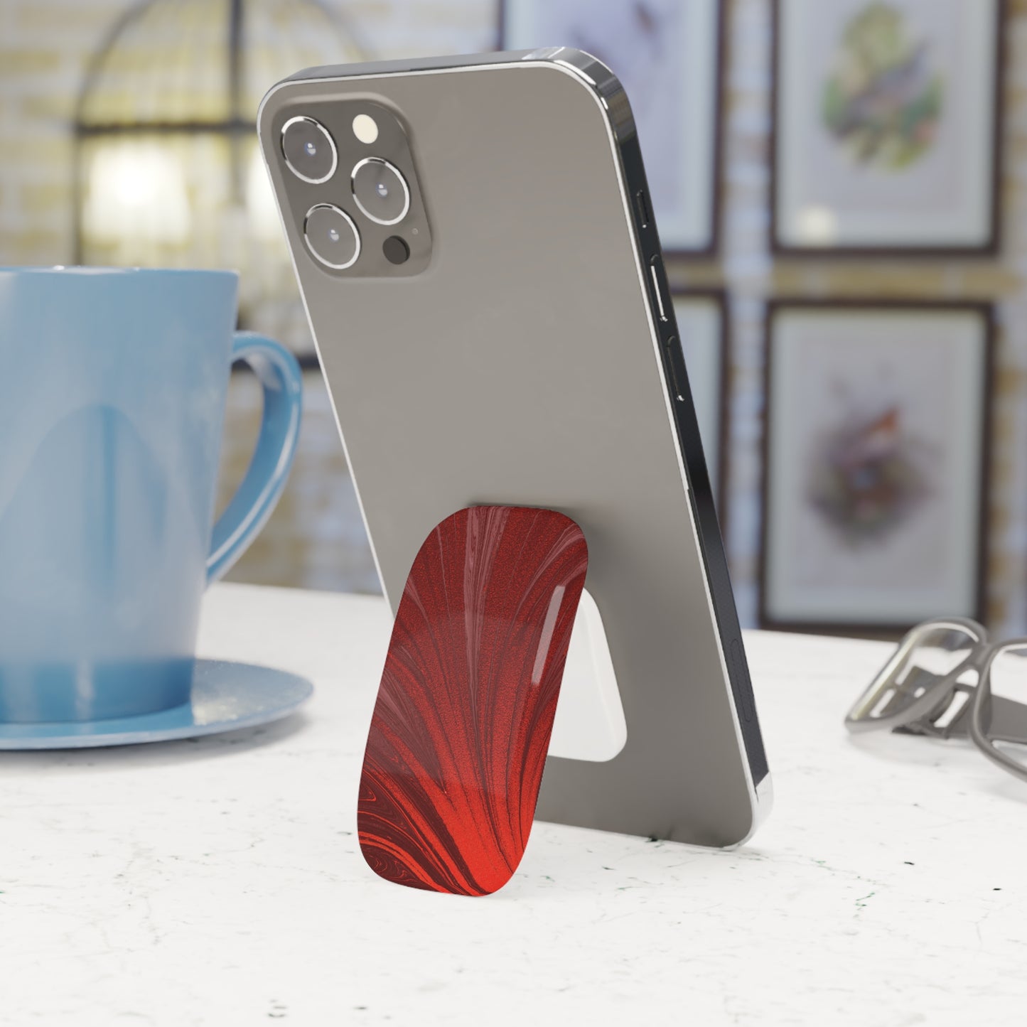 Phone Grip – Crimson Current