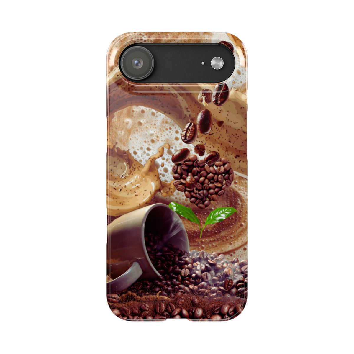 Slim Phone Case – Love at First Sip – Compatible with iPhone 11–17 Series