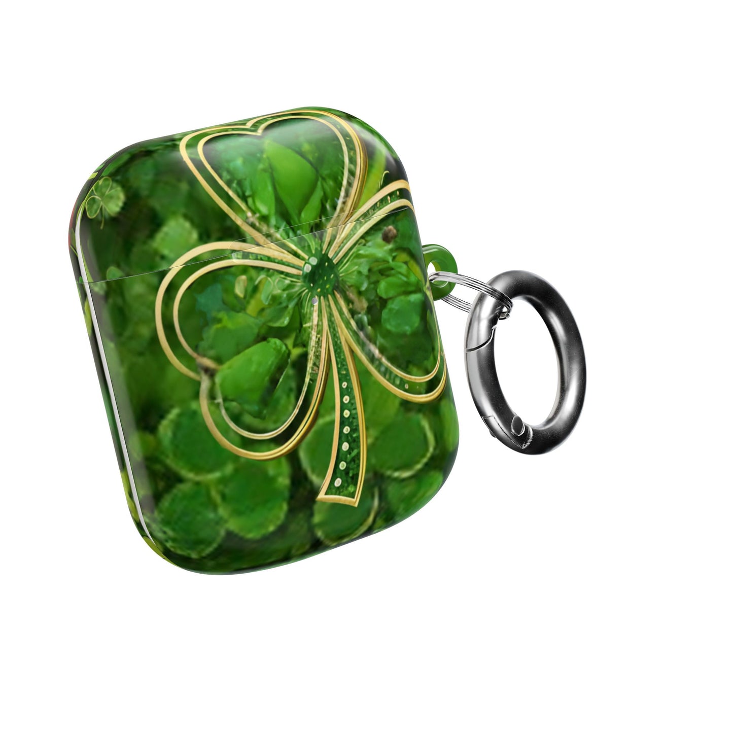 Earbud Case Cover – Lucky Clover Shamrock Kiss