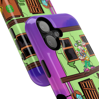 Zombie Arcade Phone Case — Colorful Cartoon Horror Impact-Resistant iPhone Cover