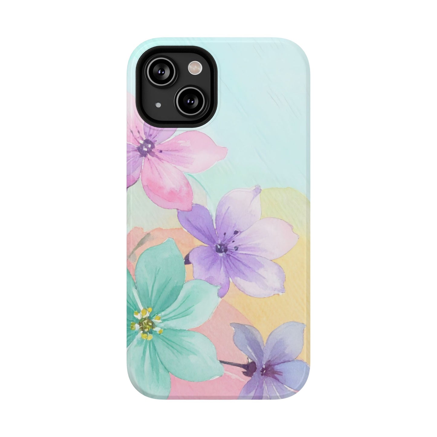Impact-Resistant Phone Case – Water Petal