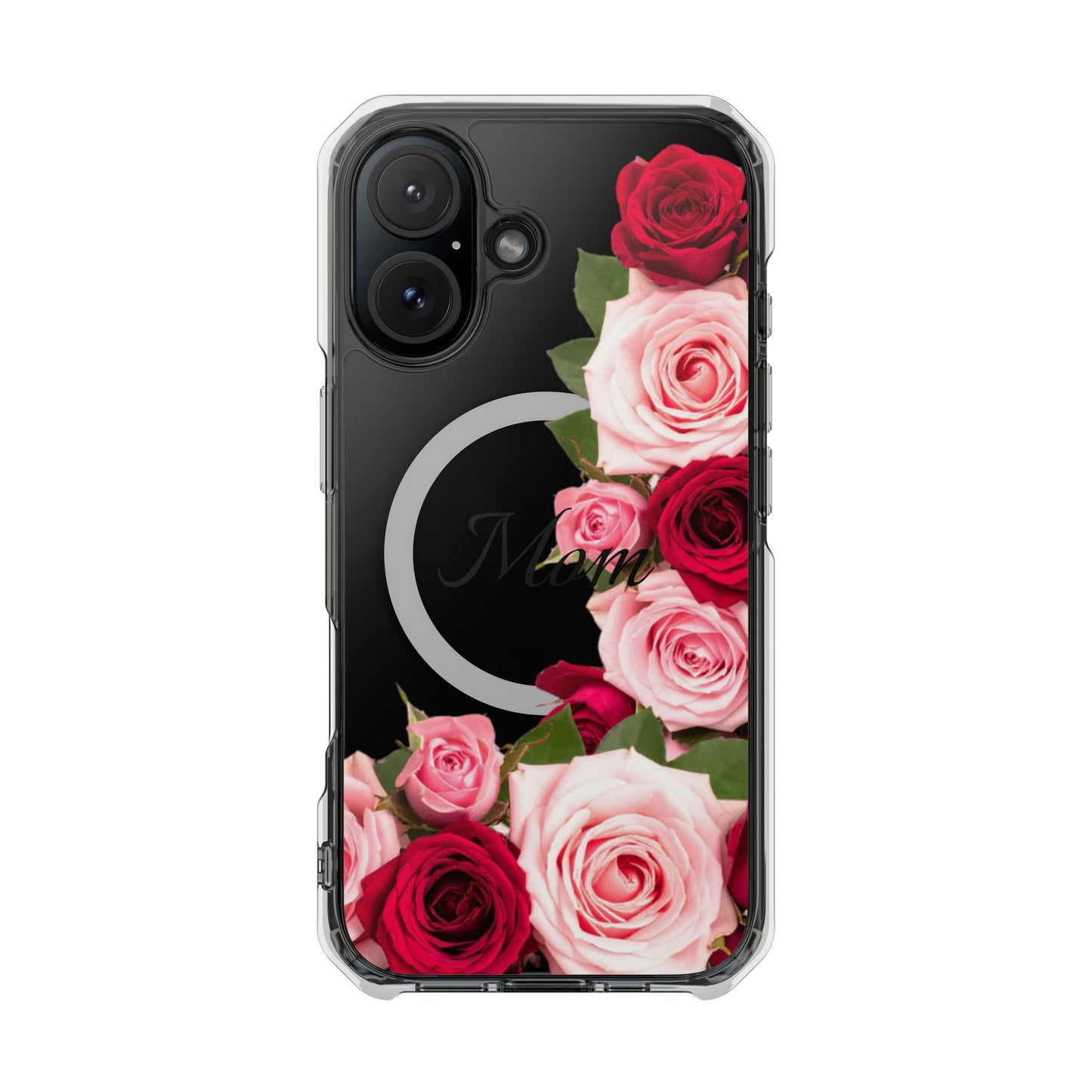 Clear Magnetic Phone Case – Mom’s Rose Bouquet