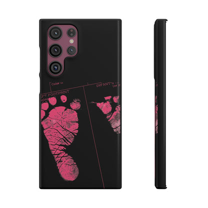 Snap Phone Case – Mom’s Little Pink Footprints