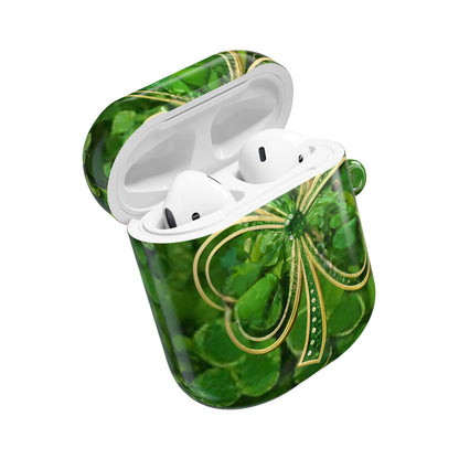 Earbud Case Cover – Lucky Clover Shamrock Kiss