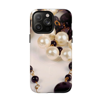 Protective Magnetic Phone Case – Noir Pearl