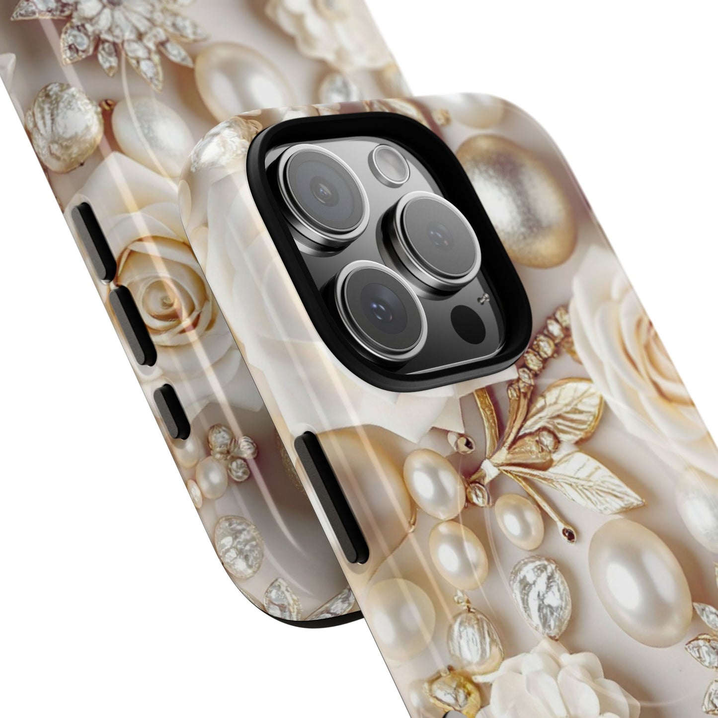 Protective Magnetic Phone Case – Ivory Opulence