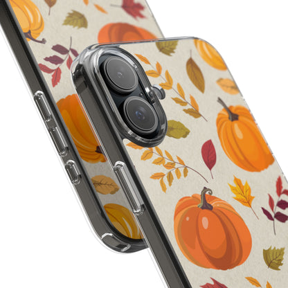 Clear Phone Case – Falling for Pumpkin