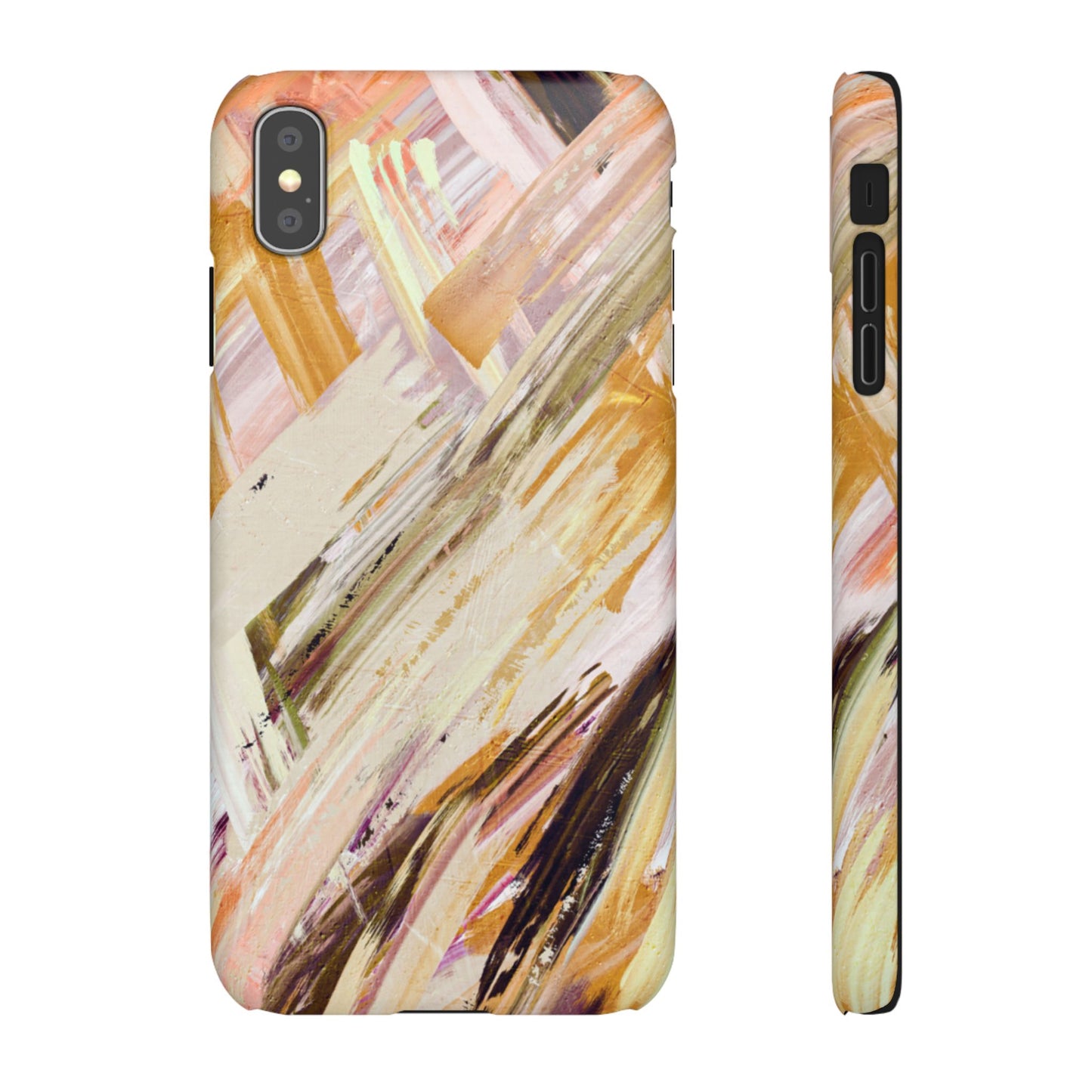 Snap Phone Case – Brush & Bronze