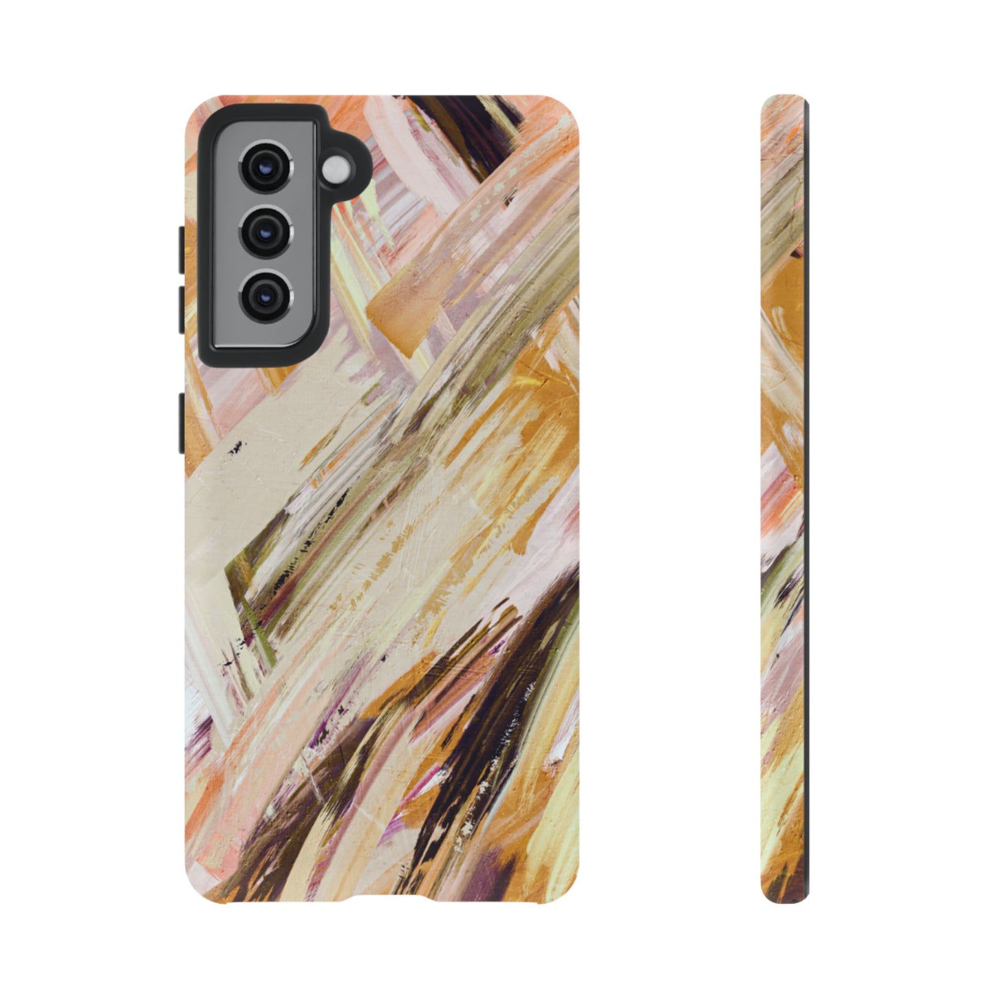 Protective Phone Case – Brush & Bronze