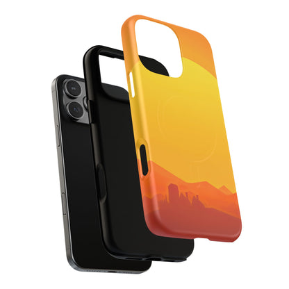 Protective Magnetic Phone Case — Desert Sunrise