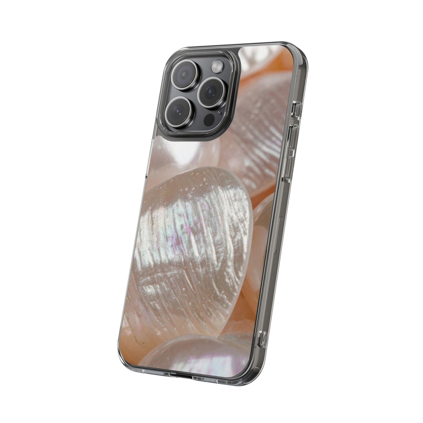 Clear Phone Case – Blush Pearl