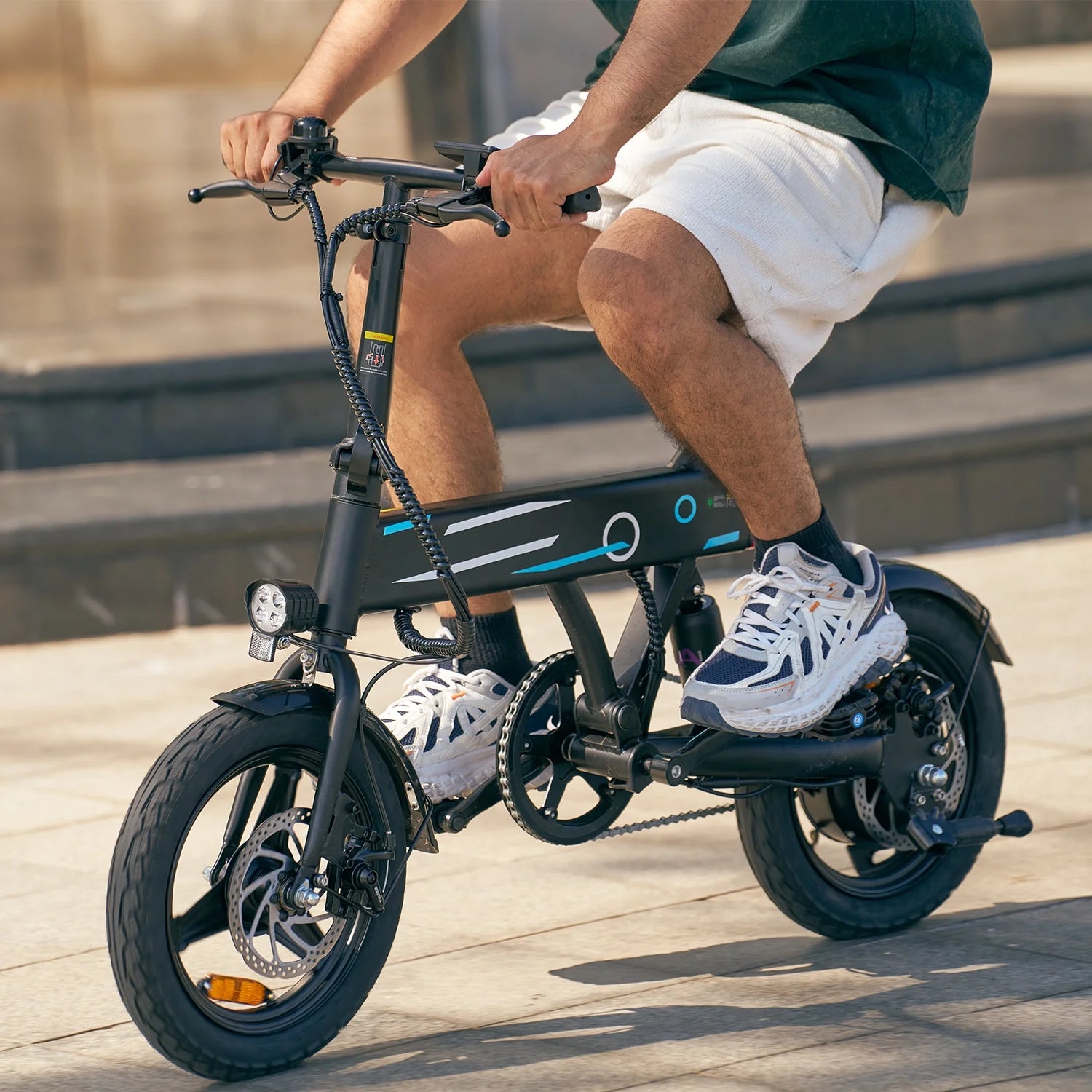 14" Foldable Electric Bicycle for Adults,500W 36V/7.8Ah Electric Bike,Lcd,20Mph Commuter E Bike for Teen