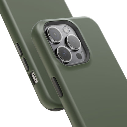 Impact-Resistant Phone Case — Military Green Protective Shockproof Cover