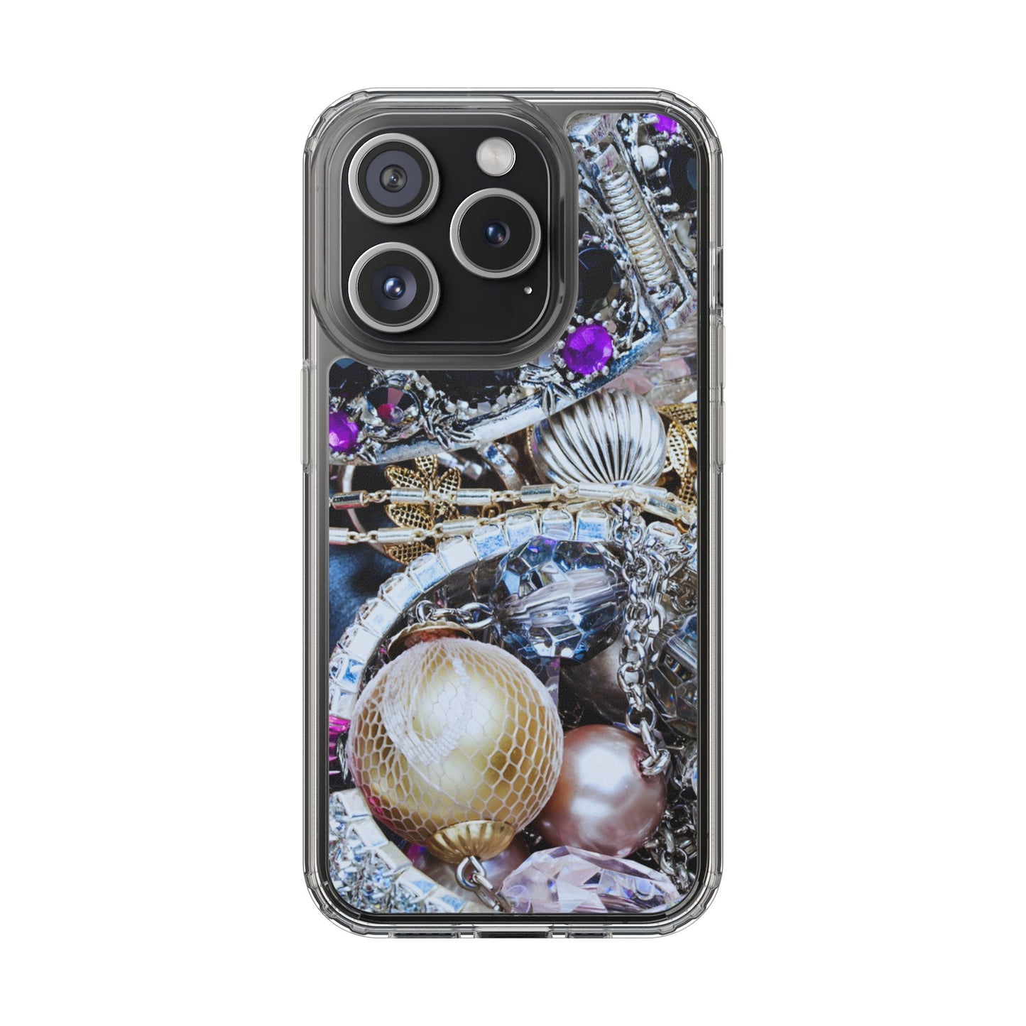 Clear Phone Case – Chrome Jewel