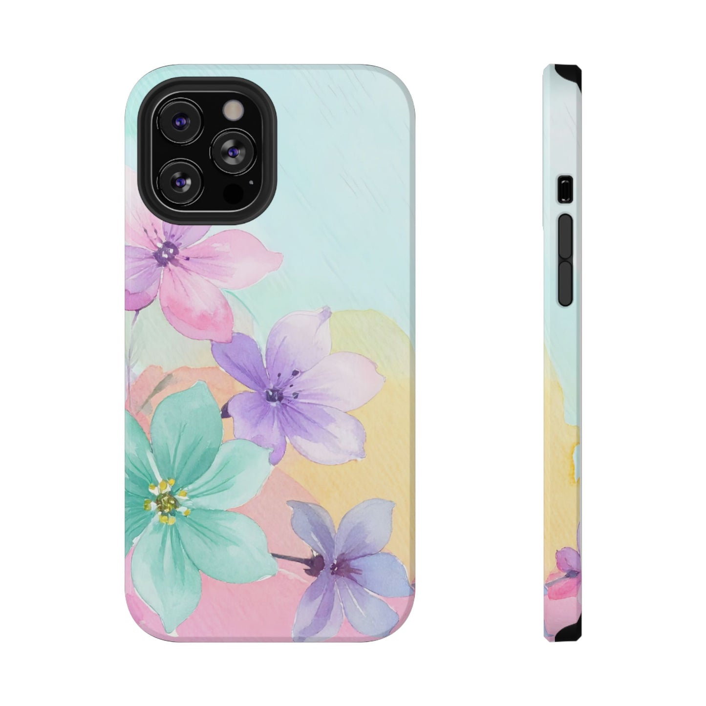 Impact-Resistant Phone Case – Water Petal