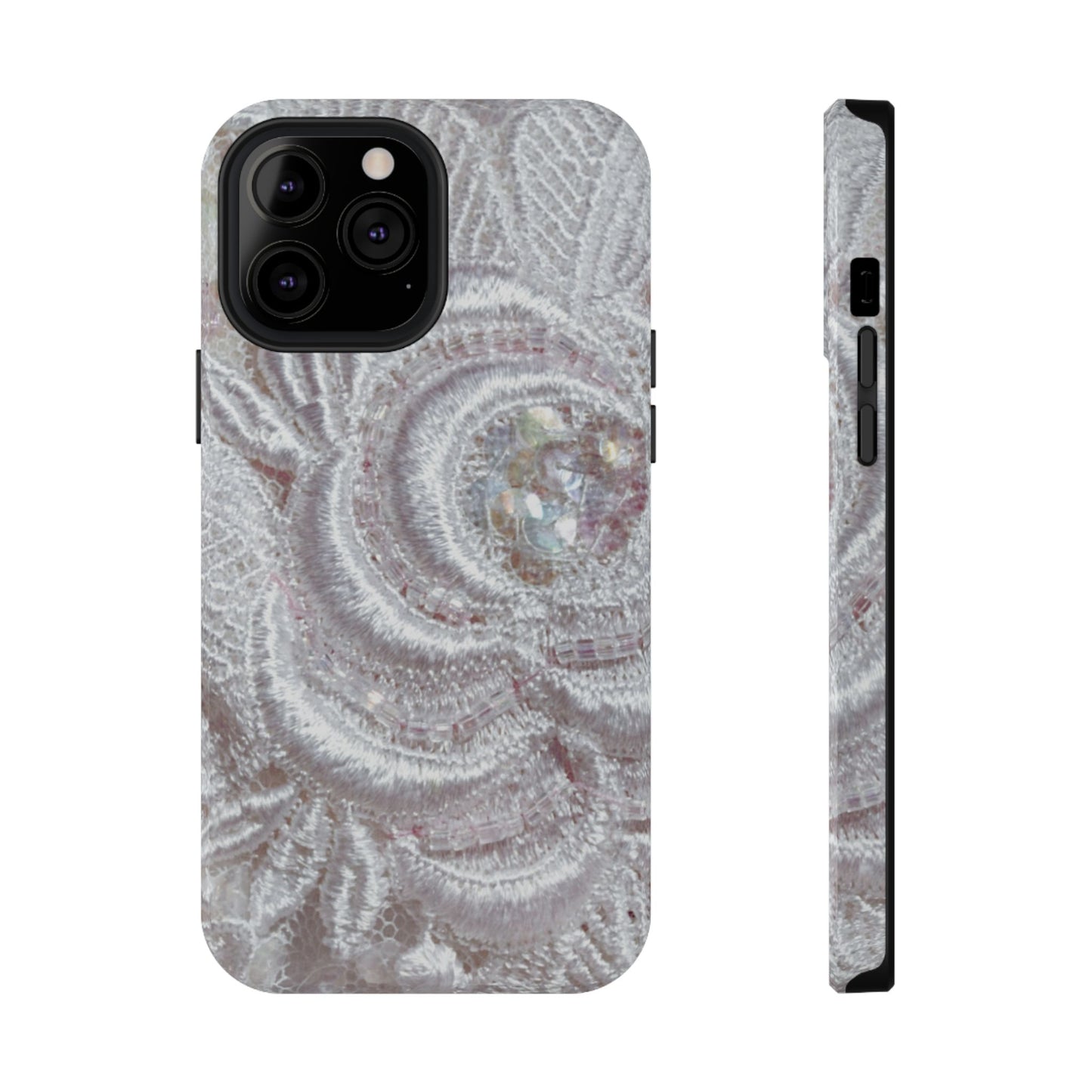 Impact-Resistant Phone Case – Lace Veil
