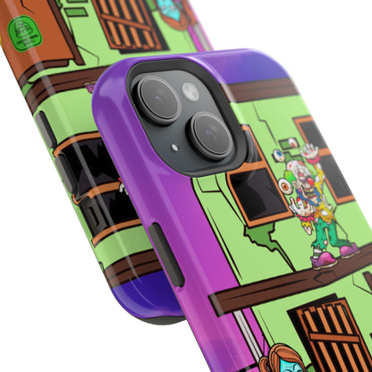 Zombie Arcade Phone Case — Colorful Cartoon Horror Impact-Resistant iPhone Cover