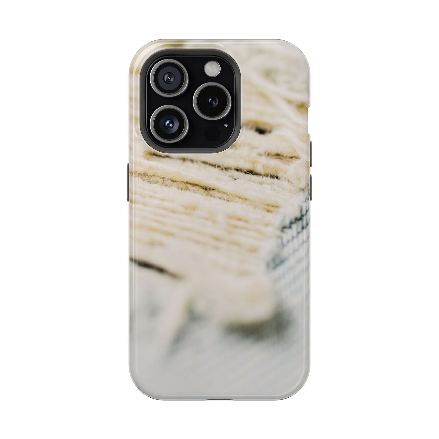 Impact-Resistant Phone Case – Woven Warmth