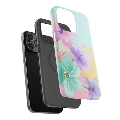 Impact-Resistant Phone Case – Water Petal