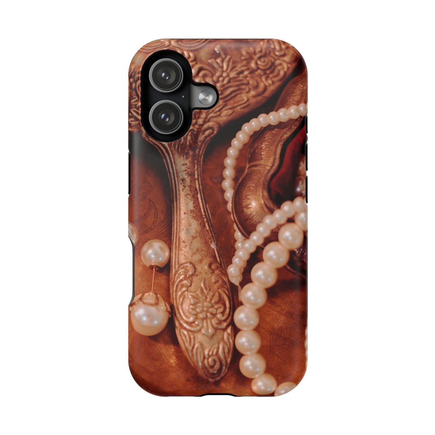 Wireless-Charging Compatible Case – Bronze Vanity