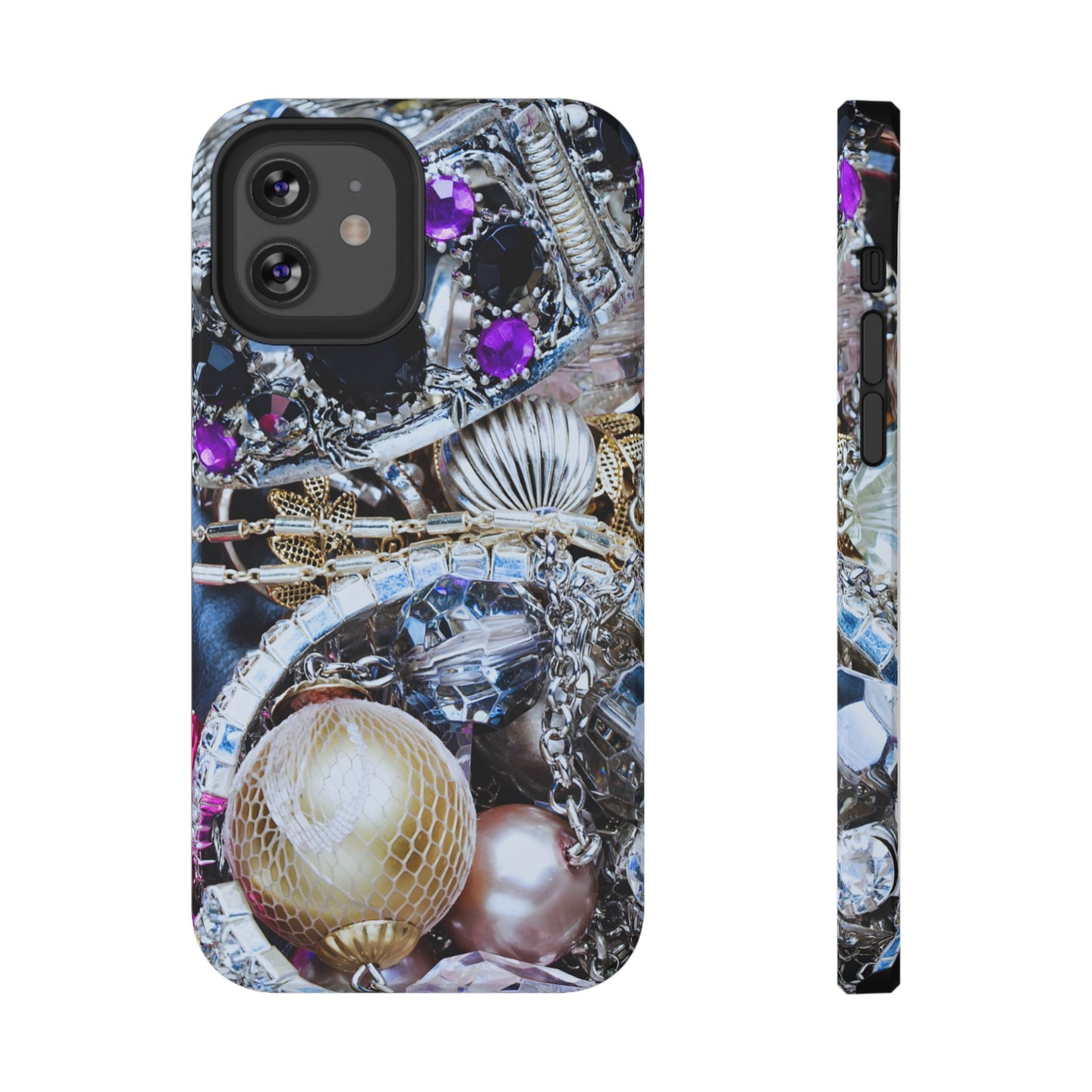 Impact-Resistant Phone Case – Chrome Jewel