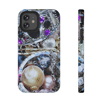 Impact-Resistant Phone Case – Chrome Jewel