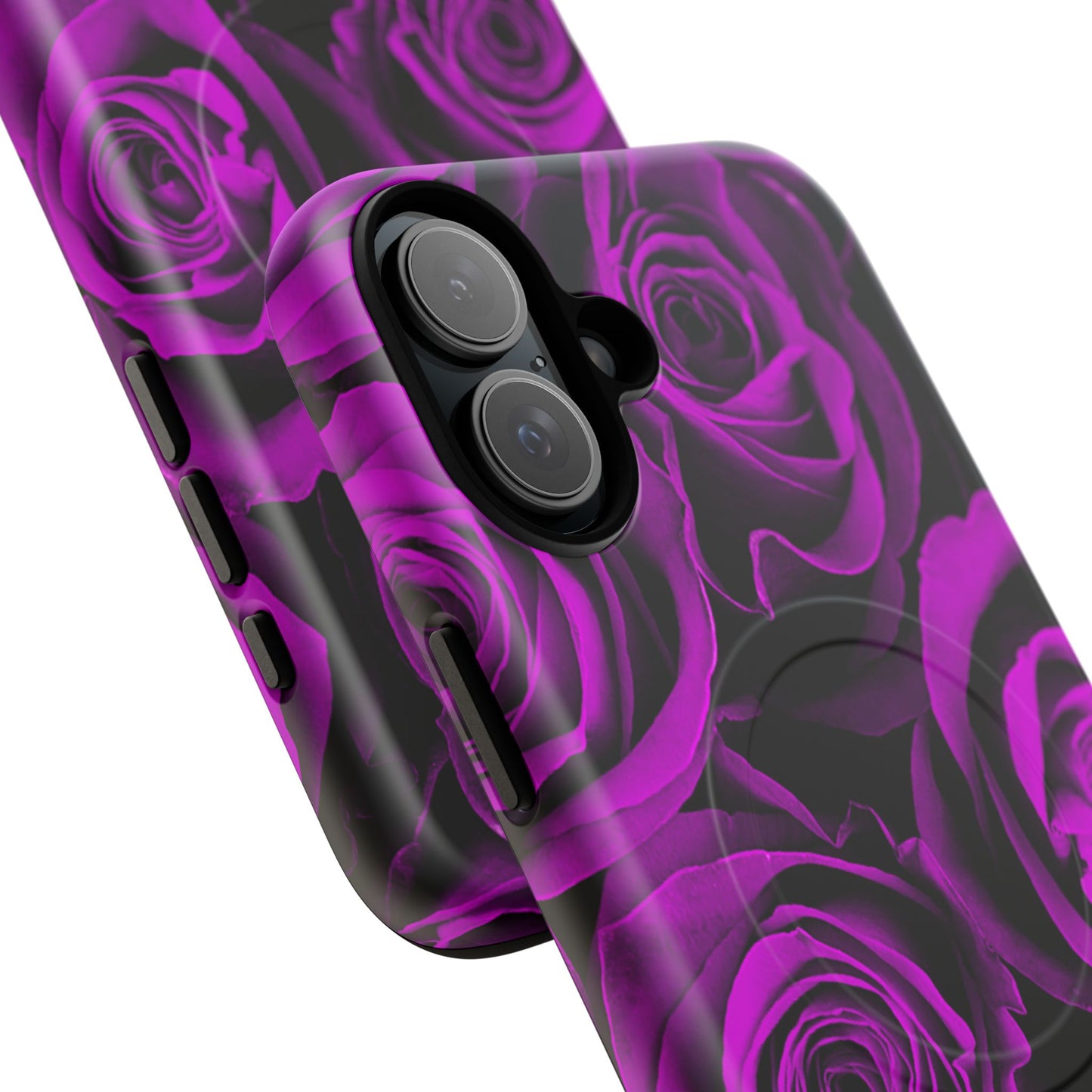 Protective Magnetic Phone Case – Amethyst Roses