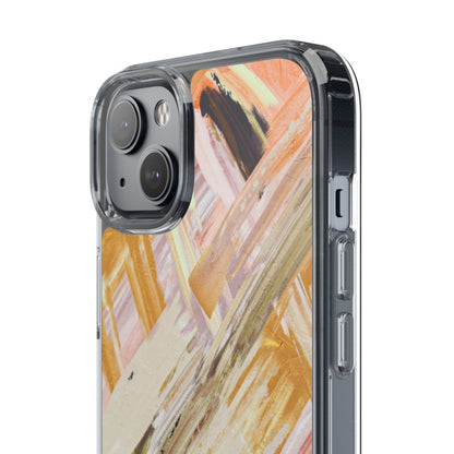 Clear Phone Case – Brush & Bronze