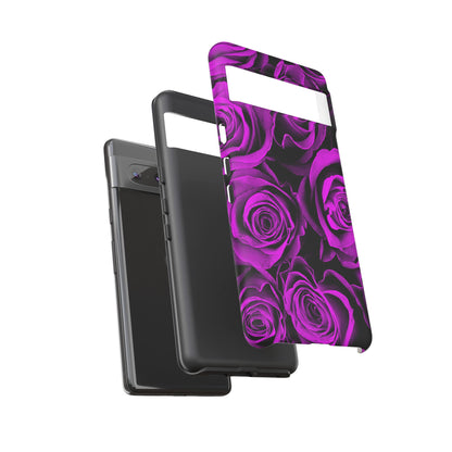 Protective Phone Case – Amethyst Roses
