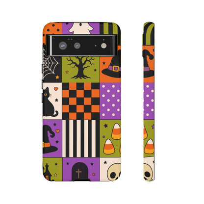 Protective Phone Case – Spooky Patchwork