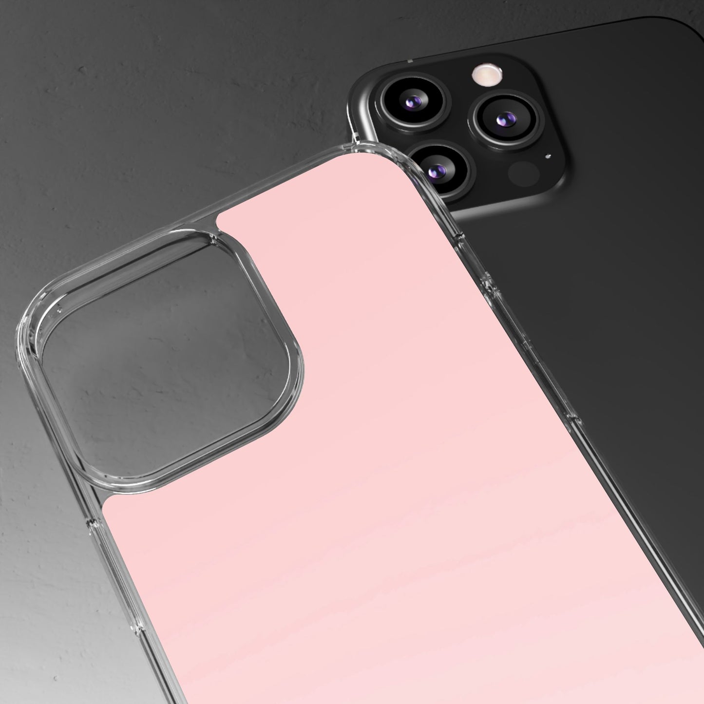 Clear Phone Case – Soft Blush