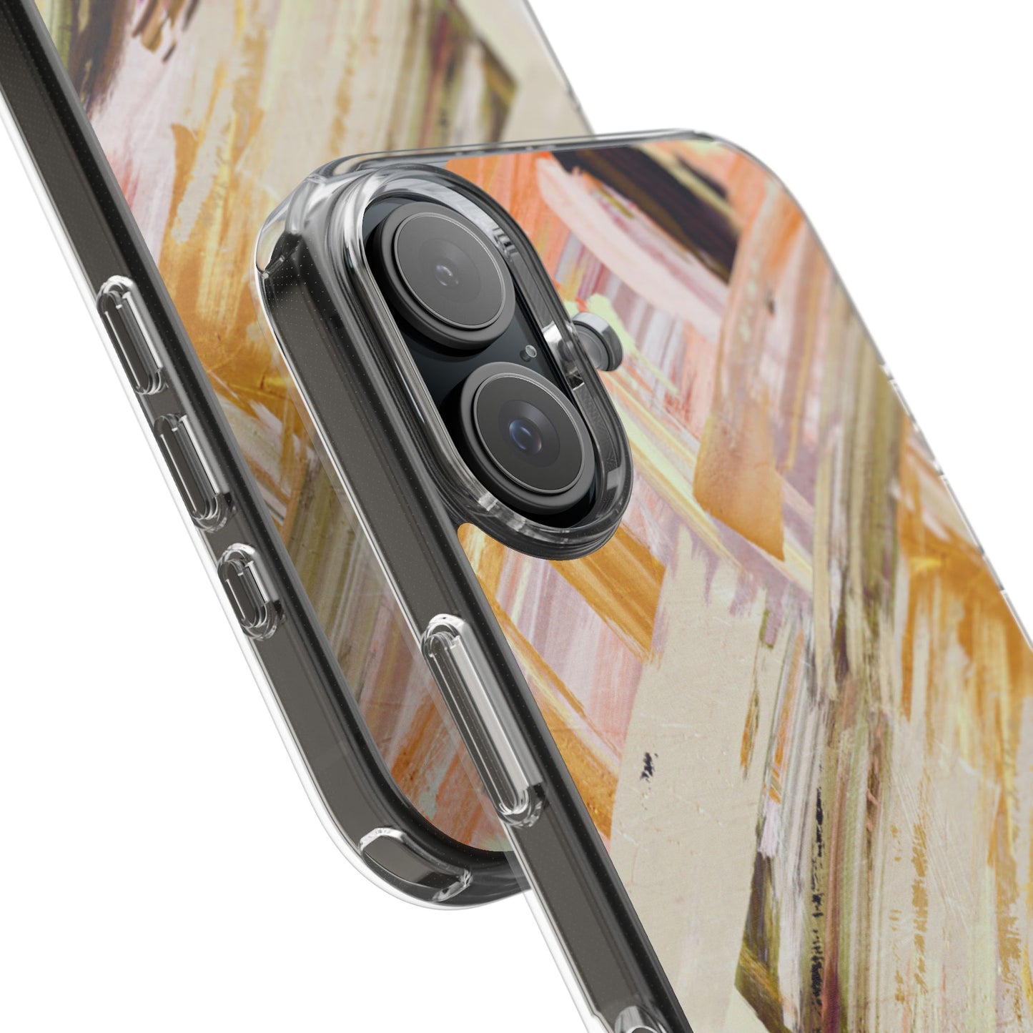Clear Phone Case – Brush & Bronze