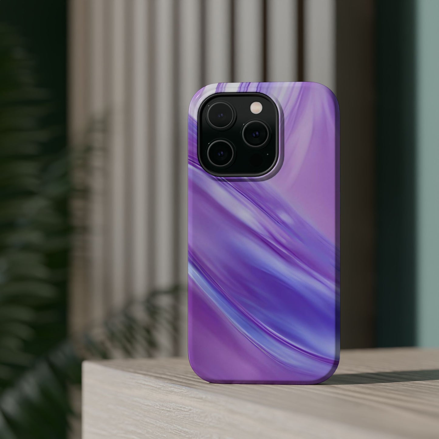 Wireless-Charging Compatible Case – Lavender Wave