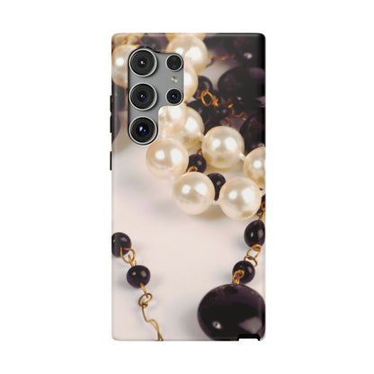 Impact-Resistant Phone Case – Noir Pearl