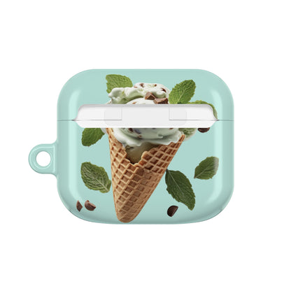 Earbud Case Cover – Never a Bad Connection Mint Ice Cream